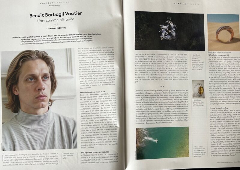 Cote Magazine   –    L‘art comme offrande