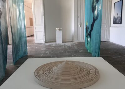 Vue de l'exposition — L'eau comme chambre noire, ZOOM, ENSAD Dijon, salle Bossu 1